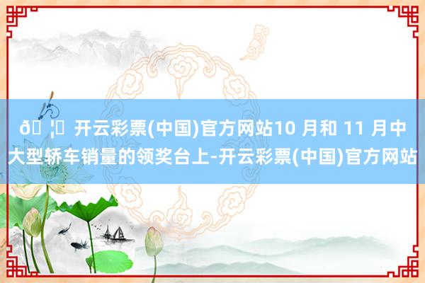 🦄开云彩票(中国)官方网站10 月和 11 月中大型轿车销量的领奖台上-开云彩票(中国)官方网站