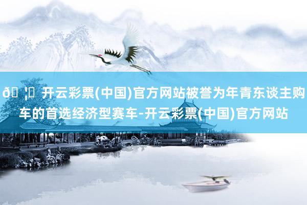 🦄开云彩票(中国)官方网站被誉为年青东谈主购车的首选经济型赛车-开云彩票(中国)官方网站